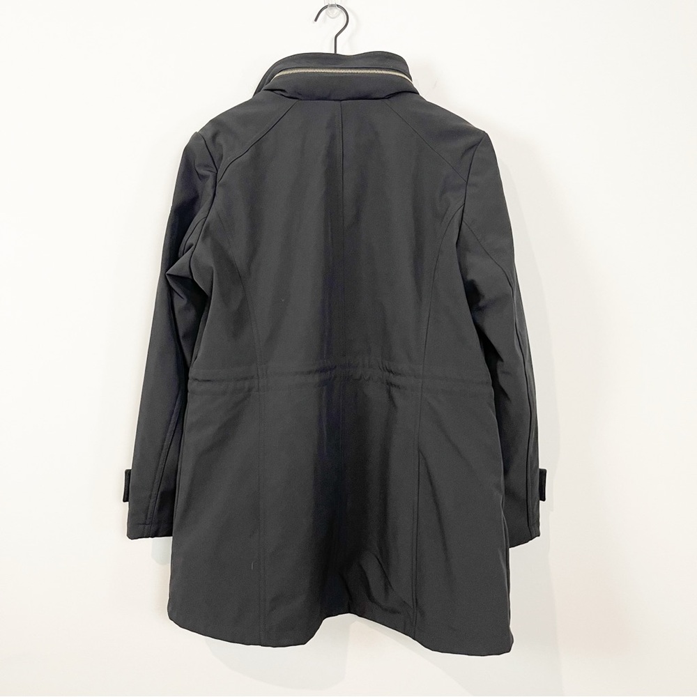 New Dennis Basso Water Resistant Bonded Jacket with Hidden Hood - Picture 7 of 15